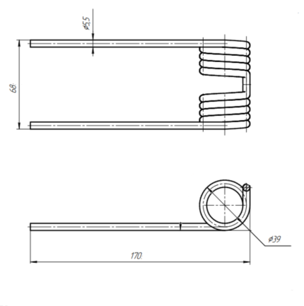 Зуб пружинный Z4400510